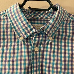 Gap Checkered Button Down Shirt Men's Size Large